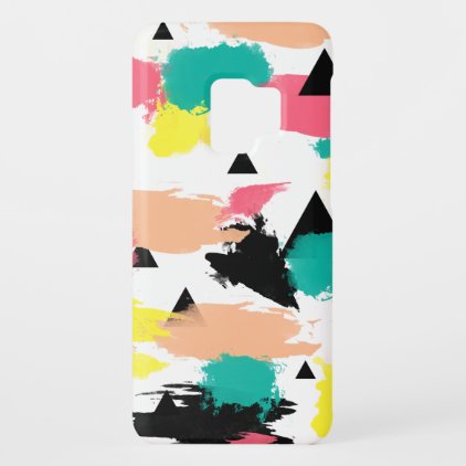 Elegant colorful abstract geometric pattern Case-Mate samsung galaxy s9 case