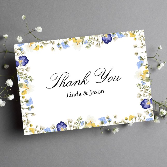 Elegant Colorful Autumn Wedding Thank You Card (Creator Uploaded)
