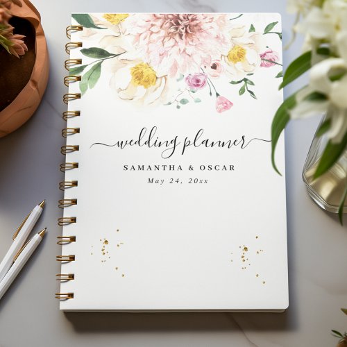 Elegant Colorful Beauty Flowers  Planner