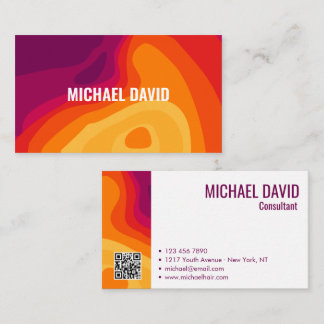 Elegant Colorful brush professional business card