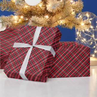Elegant Colorful Buffalo Plaid Christmas Wrapping Paper