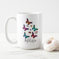 Elegant Colorful Butterflies Pattern Custom