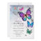 Elegant Colorful Butterfly Wedding Invitation
