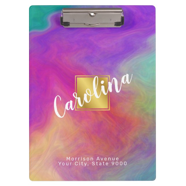 Elegant Colorful Clipboard (Front)