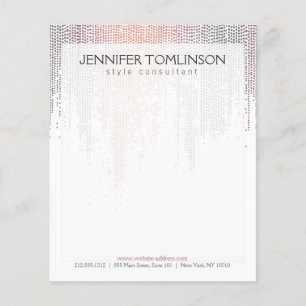 Elegant Colorful Confetti Rain Pattern Flyer