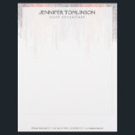Elegant Colorful Confetti Rain Pattern Letterhead<br><div class="desc">Coordinates with the Elegant Colorful Confetti Rain Pattern Business Card Template by 1201AM. An array of cascading pink and purple-hued confetti dots create an eye-catching design pattern on this stylish letterhead design. Set on a white background for a beautiful contrasted motif. © 1201AM CREATIVE</div>