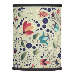 Elegant Colorful Floral Pattern Lamp Shade