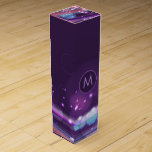 Elegant Colorful Glitter & Sparkles Dynamic Lines Wine Box<br><div class="desc">Elegant colorful glitter and dynamic lines sparkles texture pattern. Available on other products.</div>