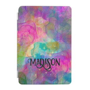 Elegant colorful marble art monogram iPad air cove iPad Mini Cover