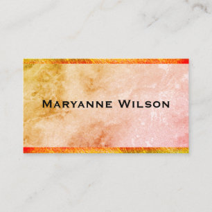 Elegant Colorful Marble with Trim Business Card