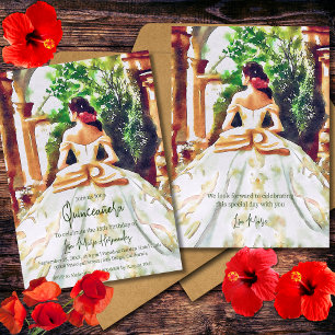Elegant Colorful Mexican Hacienda Quinceañera Invitation