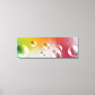 Elegant Colorful Modern Abstract Art Yellow Red Canvas Print