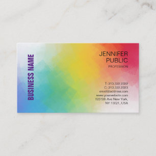 Elegant Colorful Modern Custom Template Business Card
