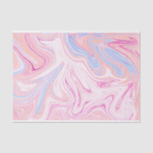 Elegant colorful pastel pink blue orange marble tissue paper