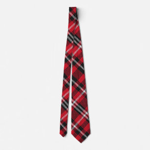 Elegant Colorful Plaid Christmas Personalized Neck Tie
