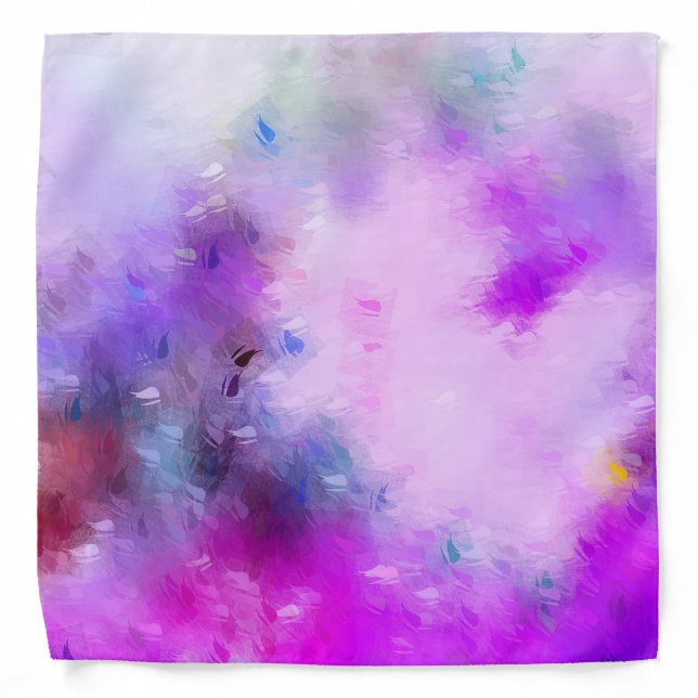 Elegant Colorful Purple Modern Abstract Template Bandana (Front)