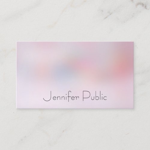 Elegant Colorful Simple Design Modern Template Business Card