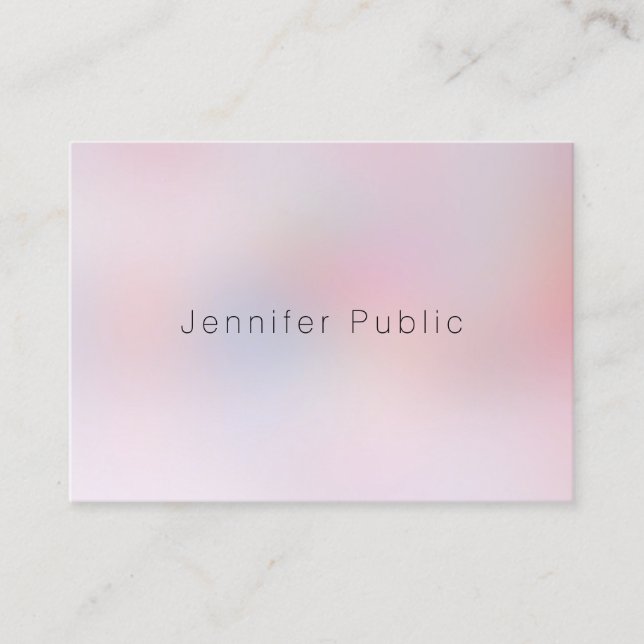 Elegant Colorful Simple Template Professional Business Card (Front)