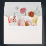 Elegant Colorful Spring Flowers Envelope<br><div class="desc">Elegant colorful watercolor floral envelope.</div>