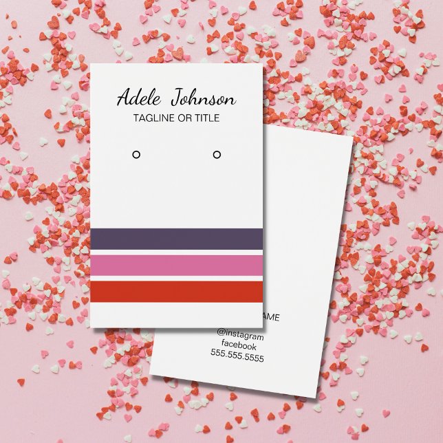 Elegant Colorful Stripes Earring (Creator Uploaded)