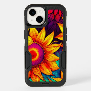 Elegant Colorful Sunflower Flower Power Artwork OtterBox iPhone 14 Case