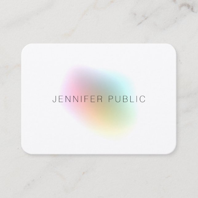 Elegant Colorful Template Professional Modern Business Card (Front)