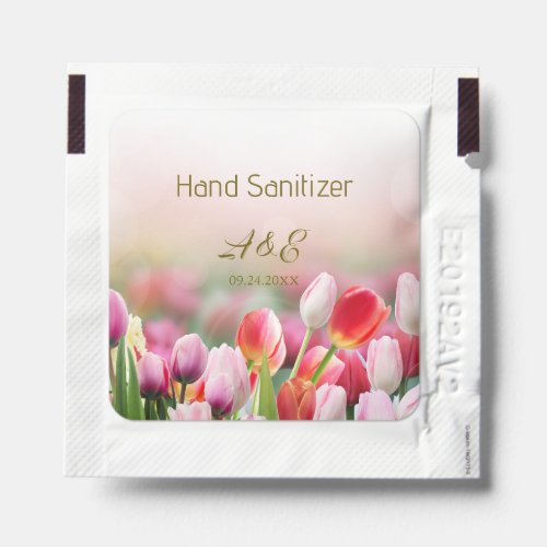 Elegant Colorful Tulip Florals Hand Sanitizer