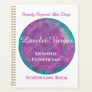 Elegant Colorful Watercolor Esthetician Planner