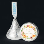 Elegant Colorful Watercolor Floral Wedding Names   Hershey®'s Kisses®<br><div class="desc">Elegant Colorful Watercolor Floral Wedding Names Hershey®'s Kisses®</div>