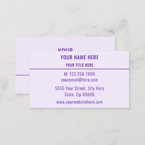 Elegant Colors Business Card Make Your Own Design