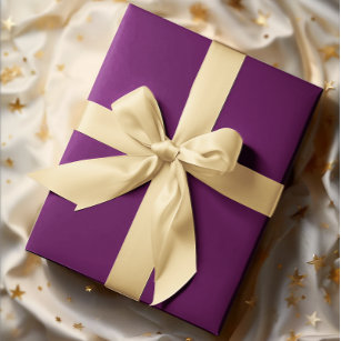 Solid color vivid violet purple wrapping paper, Zazzle