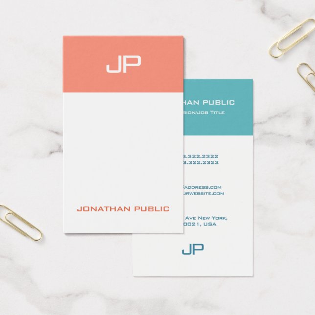 Elegant Colors Elite Design Modern Monogram (Office)