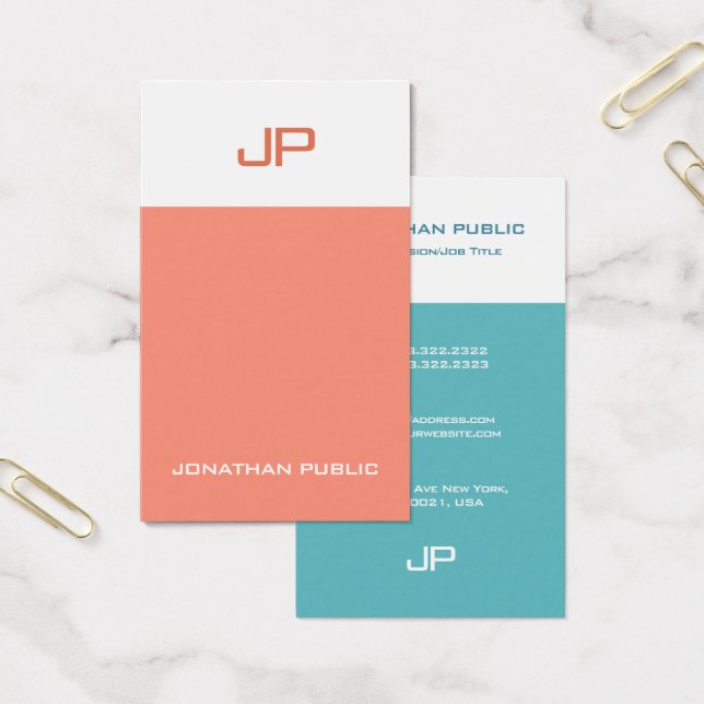 Elegant Colors Elite Design Modern Monogrammed (Office)