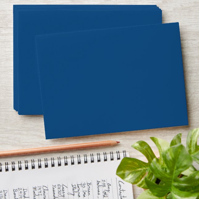 Elegant Colors - Minimalist Classic Blue Envelope (Stacked)