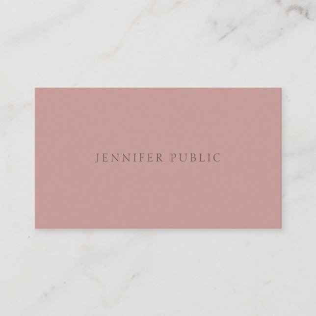Elegant Colors Modern Simple Template Professional Business Card (Front)