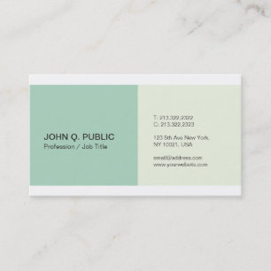 Elegant Colors Professional Creative Modern Business Card