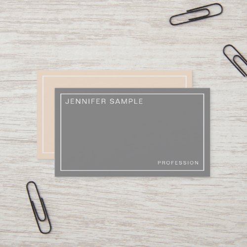 Elegant Colors Professional Stylish Design Modern Business Card