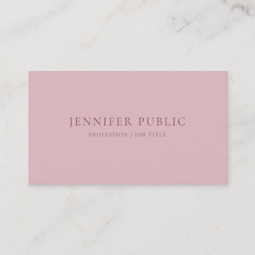 Elegant Colors Simple Template Professional Chic Business Card