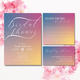 Elegant Colourful Bridal Shower Invitation