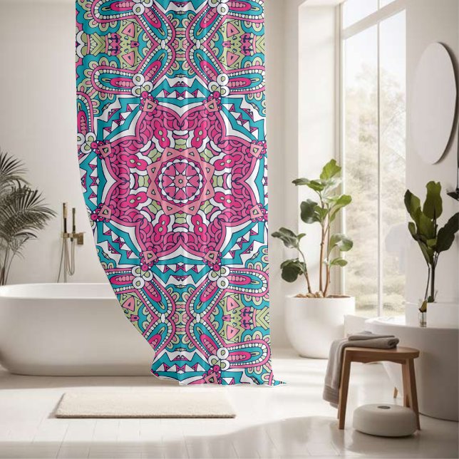 Elegant colourful seamless pattern  shower curtain (Creator Uploaded)