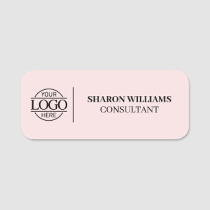Elegant Company Business Logo Employee Magnetic Name Tag
