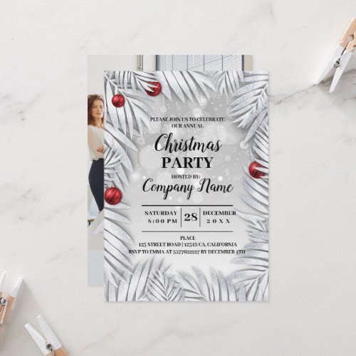 Elegant Company Cocktail Christmas Party Invitatio Invitation