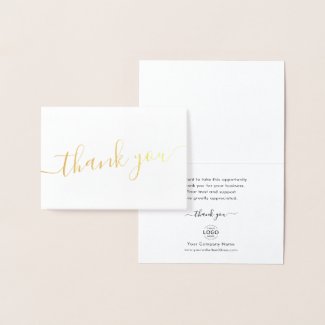 Elegant Company Logo Thank You for Your Business