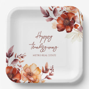 Elegant Company Thanksgiving Party Paper Plates