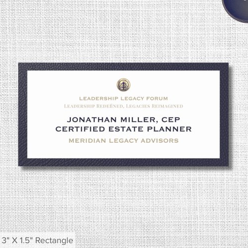 Elegant Conference Name Tag