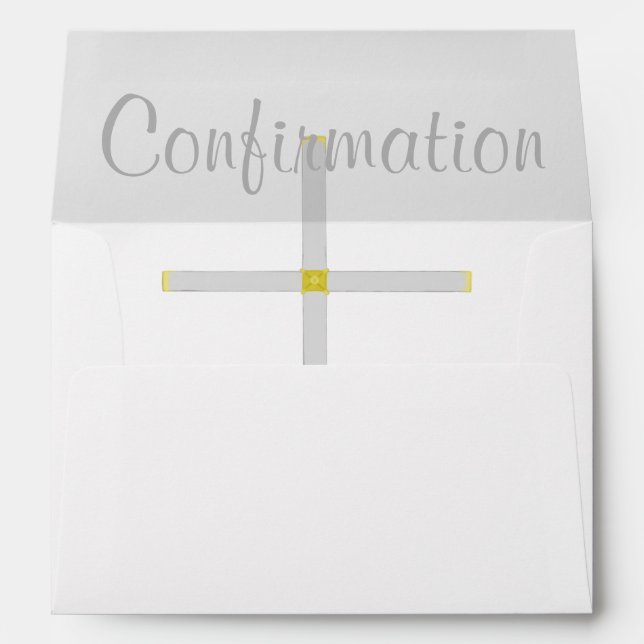 Elegant Confirmation Cross Envelopes (Back (Bottom))