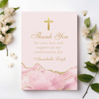 Elegant Confirmation Custom Pink Gold