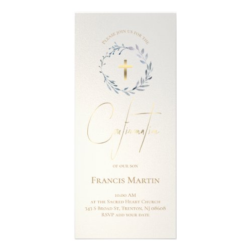 elegant Confirmation Rack Card