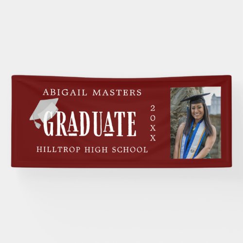 elegant congrats graduate photo  banner