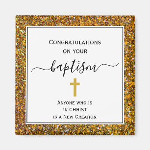 Elegant Congratulations ADULT BAPTISM Magnet